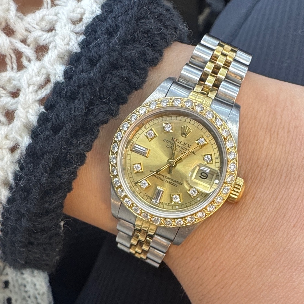 Rolex Women's Two-Tone Gold and Silver Watch